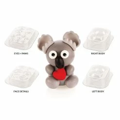 Alternative view of Kit Moules Chocolat Koala En PVC 15,5 Cm X H 16 Cm (x4) Silikomart Professional