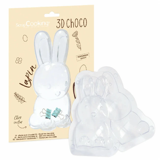 Moule 3D Chocolat Lapin Scrapcooking 2 Moule 3D Chocolat Lapin Scrapcooking – Image 2