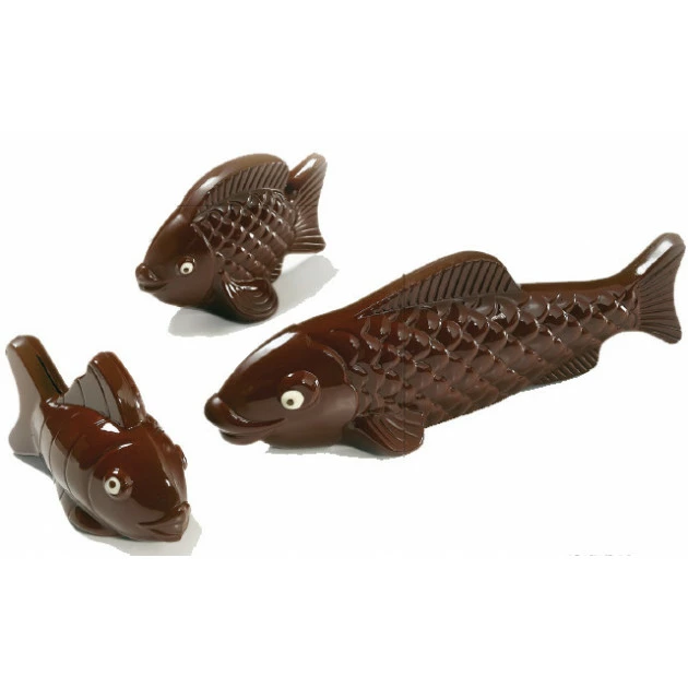 Moule à Chocolat Assortiment Poissons 245 Et 110 Mm (x6) Barry 1 Moule à Chocolat Assortiment Poissons 245 Et 110 Mm (x6) Barry