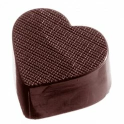 Moule à Chocolat Cœur à Carreaux (x32) Chocolate World