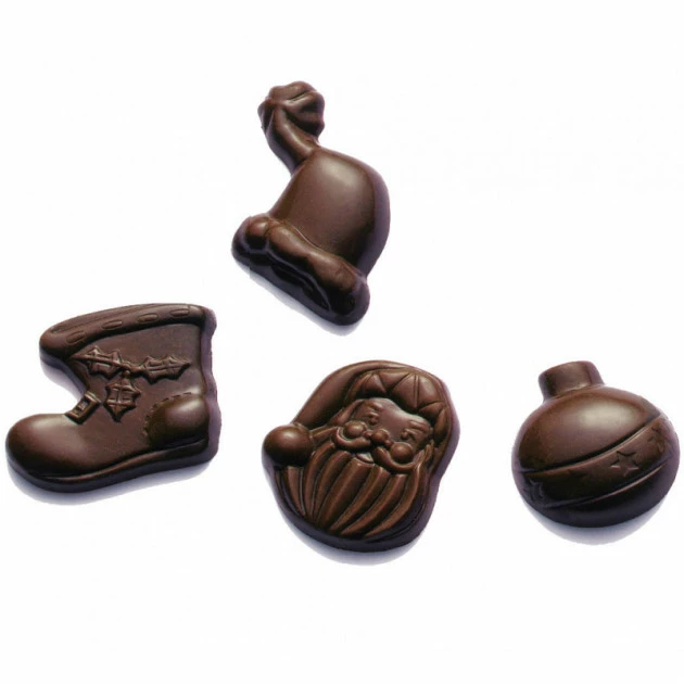 Moule à Chocolat Friture De Noël (x24) Barry 1 Moule à Chocolat Friture De Noël (x24) Barry
