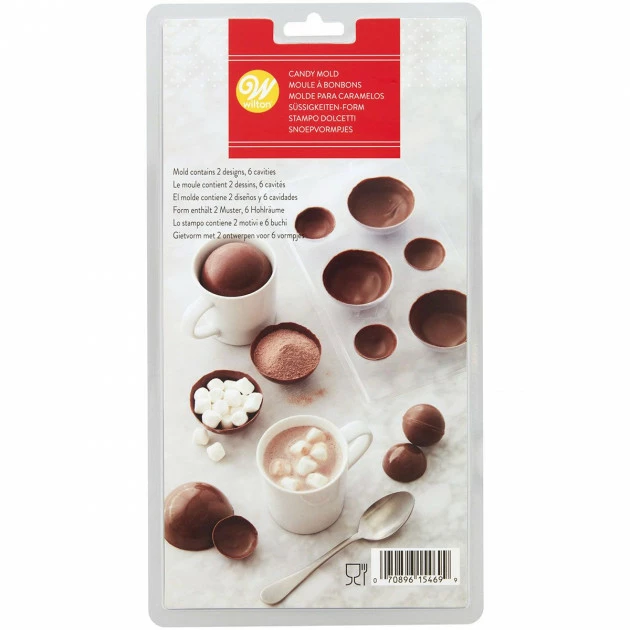 Moule à Sphères En Chocolat 3D Pour Boissons Chaudes Wilton 1 Moule à Sphères En Chocolat 3D Pour Boissons Chaudes Wilton