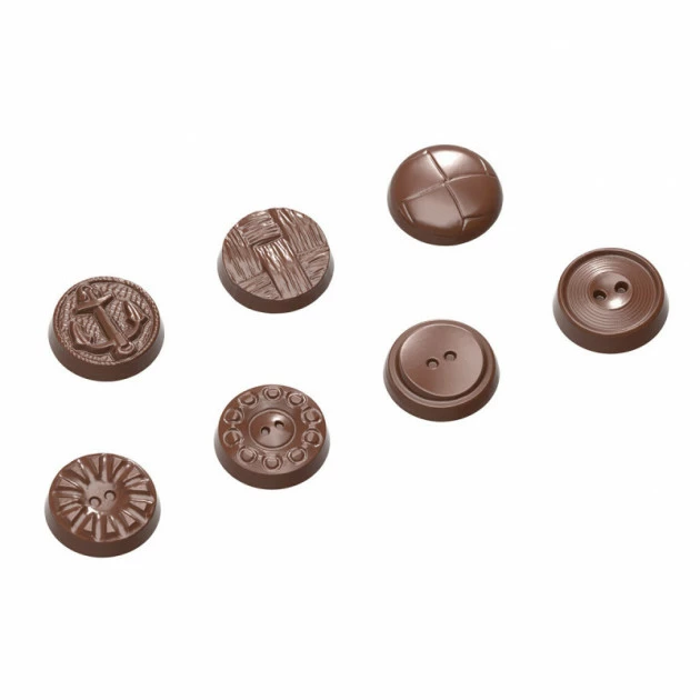 Moule Chocolat Boutons (x21) Chocolate World 1 Moule Chocolat Boutons (x21) Chocolate World