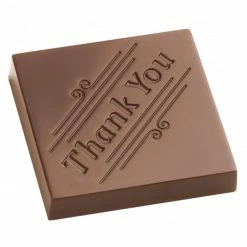 Moule Chocolat Carré Thank You Merci (x21) Chocolate World