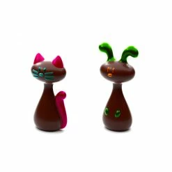 POP CHOCOLAT Moule Chocolat Chat Et Lapin De Pâques (x4)