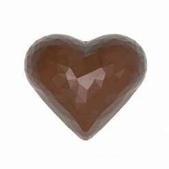Alternative view of Moule Chocolat Cœur Double à Facettes 3,4 X 2,8 Cm (x21) Chocolate World
