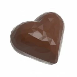 Moule Chocolat CĆur Double Ă Facettes 3,4 X 2,8 Cm (x21) Chocolate World