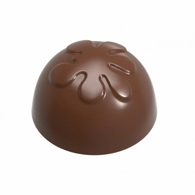 Moule Chocolat Demi-Sphère Fleur (x24) Chocolat Form 1 Moule Chocolat Demi-Sphère Fleur (x24) Chocolat Form