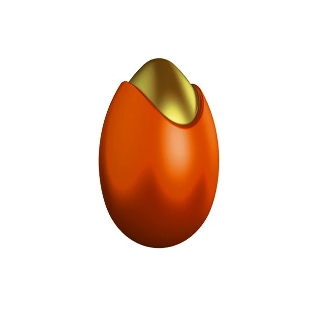 POP CHOCOLAT Moule Chocolat Oeuf Bicolore 6.9 Cm (x4) 2 POP CHOCOLAT Moule Chocolat Oeuf Bicolore 6.9 Cm (x4) – Image 2