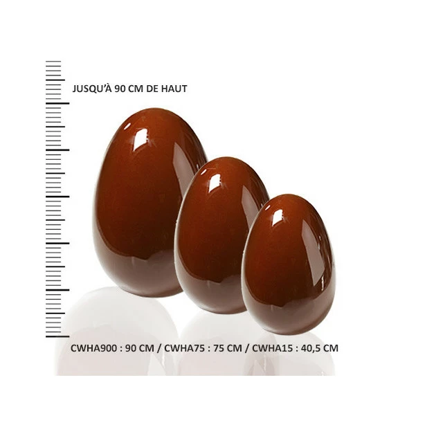 Moule Chocolat Oeuf Géant 75 Cm (x1) Chocolate World 2 Moule Chocolat Oeuf Géant 75 Cm (x1) Chocolate World – Image 2