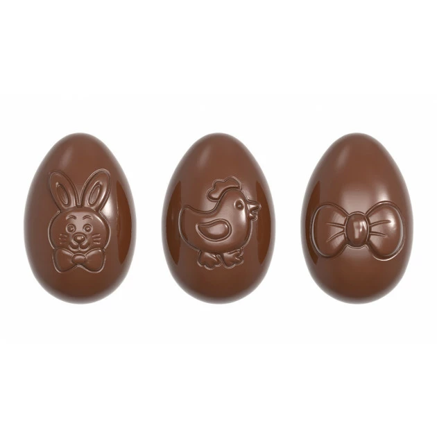 Moule Chocolat Oeuf Motifs Pâques 6,2 Cm (x12) Chocolate World 1 Moule Chocolat Oeuf Motifs Pâques 6,2 Cm (x12) Chocolate World