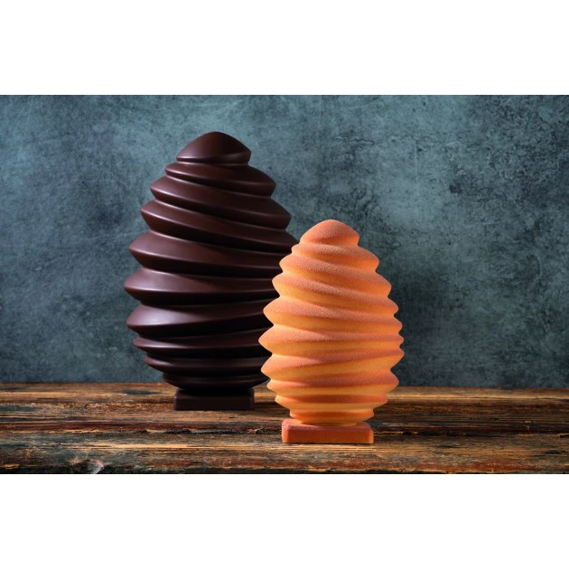 Moule Chocolat Oeuf Pagoda 9,8 X 9,8 Cm X H 15,1 Cm (x2) Pavoni 3 Moule Chocolat Oeuf Pagoda 9,8 X 9,8 Cm X H 15,1 Cm (x2) Pavoni – Image 3