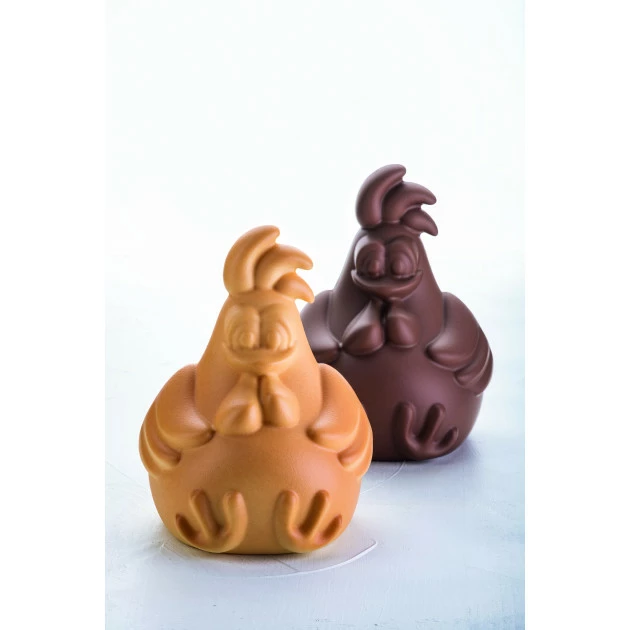 Moule Chocolat Poule Rafael 13,8 X 13,2 Cm X H 18 Cm (x2) Pavoni 1 Moule Chocolat Poule Rafael 13,8 X 13,2 Cm X H 18 Cm (x2) Pavoni