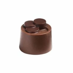 Moule Chocolat Pralines Cylindriques Escalier Ø 25 Mm (x28) Pop Chocolat