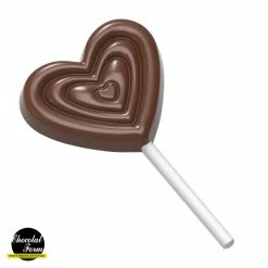 Chocolat Form Moule Chocolat Sucette Cœur 5,9 X 5,1 Cm (x4) Chocolate Form