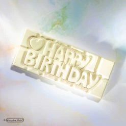 Alternative view of Moule Chocolat Tablette Happy Birthday (x4) Chocolate World