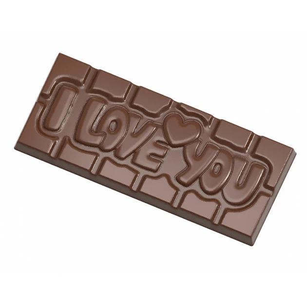 Moule Chocolat Tablette I Love You (x4) Chocolate World 2 Moule Chocolat Tablette I Love You (x4) Chocolate World – Image 2