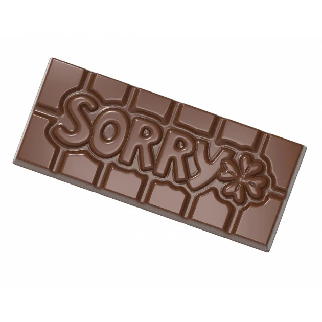 Moule Chocolat Tablette Sorry (x4) Chocolate World 3 Moule Chocolat Tablette Sorry (x4) Chocolate World – Image 3