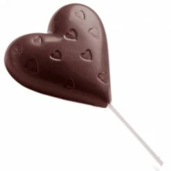 Moule Sucette Chocolat Coeur 54 Mm (x4) Chocolate World