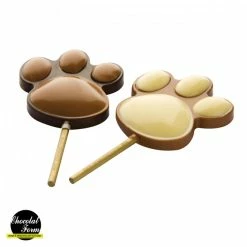 Boutique Cuisine Addict 17 Moule Sucette Chocolat Patte 62 X 55 Mm (x4) Chocolat Form