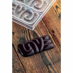 Moule Tablette Chocolat Lovely 15 X 7,6 Cm X H 1 Cm (x3) Pavoni