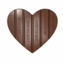 Moule Tablette Chocolat Cœur 12,5 X 11 Cm (x2) Chocolate World
