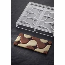 Alternative view of Moule Tablette Chocolat Flow 15,4 X 7,7 X H 0,8 Cm (x3) Pavoni