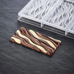 Moule Tablette Chocolat Fluid Vallée 15,4 X 7,7 X H 1,1 Cm (x3) Pavoni -Boutique Cuisine Addict moule tablette chocolat fluid vallee 154 x 77 x h 11 cm x3 pavoni 2