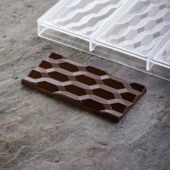 Alternative view of Moule Tablette Chocolat Hexa Vallée 15,4 X 7,7 X H 1 Cm (x3) Pavoni