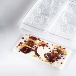 Alternative view of Moule Tablette Chocolat Père Noël, Renne Et Bonhomme De Neige 15,4 X 7,7 Cm Pavoni