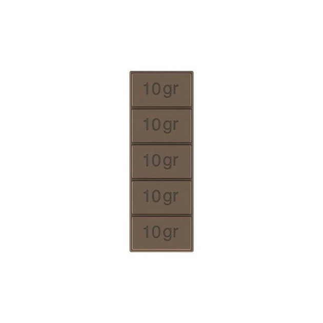 Moule Tablette De Chocolat 5x10g (x6) Pop Chocolat 1 Moule Tablette De Chocolat 5x10g (x6) Pop Chocolat