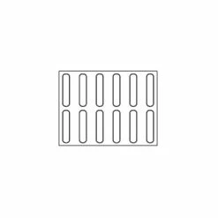 Tapis Silicone Micro-perforé Éclair 12,5 X 2,5 Cm X H 0,5 Cm (x12) Pavoni